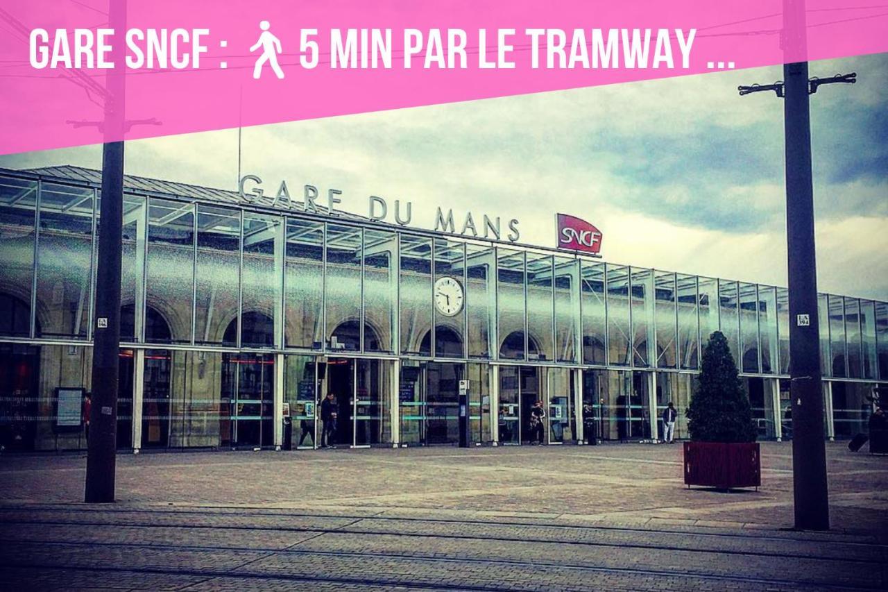 Ferienwohnung Tramway 12 JAURES Cosy proche gare Le Mans Exterior foto